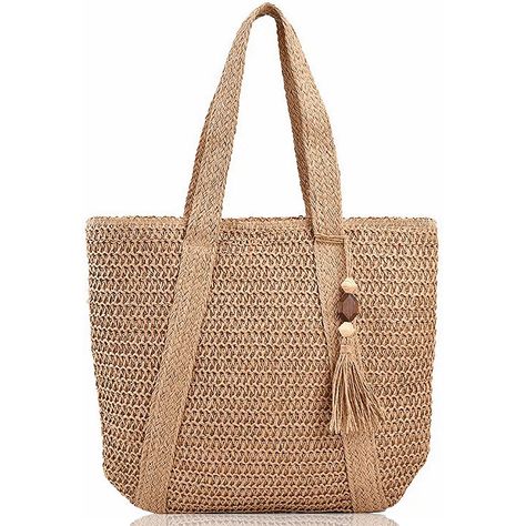 PRICES MAY VARY. LARGE CAPACITY: 16''*17''(H*L) and strap height:10.02'' provide you with enough capacity to store your daily items. NATURAL DESIGN: Our straw bag is made of Handwoven straw, with a Polyester lining and a zipper closure, creating a beautiful and modern feel. HANDMADE: Each straw bag is handmade with rigorous attention to detail for a beautiful natural look to match any style. VERSATILE: Our straw bag can be used for shopping, the beach, travel, and any other occasion. Add an extr Straw Belt, Vacation Purse, Women Vacation, Tote Bag With Zipper, Straw Beach Bag, Straw Tote Bag, Bag With Zipper, Straw Tote, Kids Luggage