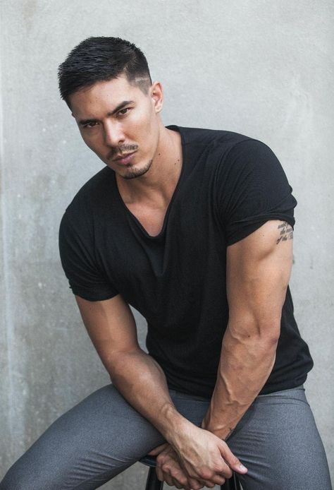 Lewis Tan, Crew Cut Hair, Deadpool 2, Character Inspiration Male, Crew Cuts, Famous Men, Actor Model, Beard Styles, Perfect Man