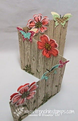 Cascading Card, Tri Fold Cards, Shaped Cards, Fancy Fold Cards, Punch Cards, Butterfly Cards, Wood Fence, Fun Fold Cards, Floral Cards