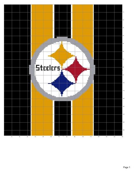 Pittsburgh Steelers afghan pattern Steelers Crochet Blanket Pattern Free, 49er Crochet, Steelers Crochet, Steelers Blanket, Steelers Crafts, Football Crochet, Football Quilt, Crochet Prayer Shawls, C2c Crochet Pattern Free