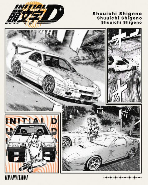 Initial D Poster, Mf Ghost, Poster Boards, Initial D Car, Landscape Wallpapers, Cars 4, Initial D, Truck Stuff, Kpop Posters