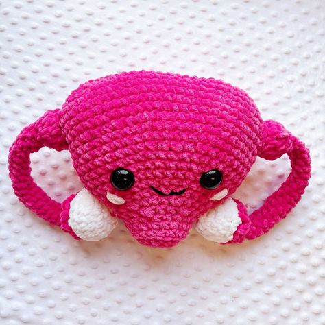 Crochet Uterus Free Pattern, Crochet Uterus, Crochet Projects, Free Pattern, Kitty, Yarn, Etsy Shop, Crochet, Pattern