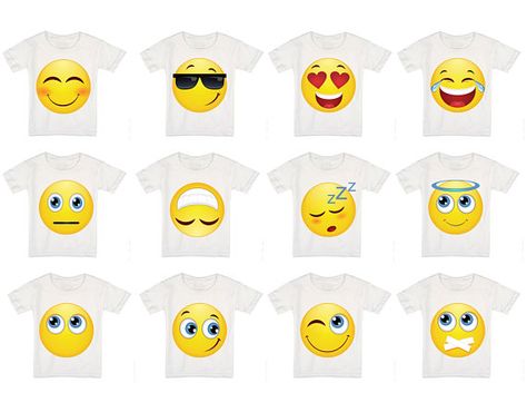 Emoji Svg Free, Team Themes, Emoji Shirts For Halloween, Emoji Decorations Birthday Parties, Girls Emoji Birthday Party, Party Emoji, Emoji Shirt, Emoji Movie, Emoji Birthday Party