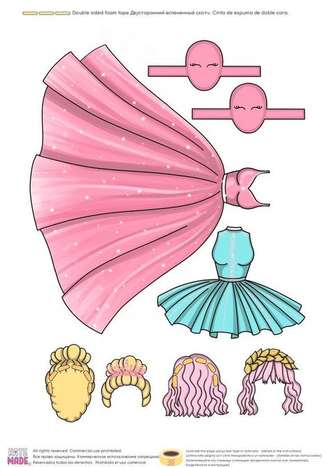 Kate Made Paper Doll Clothes, Kate Made Paper Doll Printable, Free Printable Paper Dolls Templates, Kate Made Paper Doll, Princess Paper Dolls Printable, Lilo And Stitch Tattoo, Kate Made, Paper Doll Costume, Princess Paper Dolls