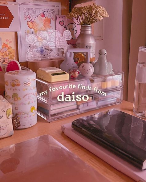 daiso is where it’s at!! 🫡 Daiso Organization Desk, Daiso Organization Ideas Storage, Daiso Haul, Fall 24, Desk Organization, Room Inspo, Sweet Home, Sleep, Quick Saves