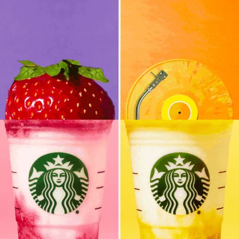 https://stories.starbucks.com/wp-content/uploads/2019/01/Colors_of_Summer_Frappuccino.gif Frappuccino Flavors, Starbucks Summer, Pear Puree, Starbucks Secret Menu Drinks, Mango Pineapple, Pear Fruit, Starbucks Frappuccino, Starbucks Secret Menu, Fruit Puree