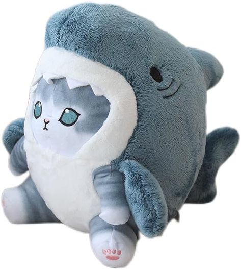 Kawaii Shark, Shark Cat, Cat Plush Toy, Fried Shrimp, Plush Pillow, Cat Plush, Stuffed Animals, Kids Boys, Plush Toy