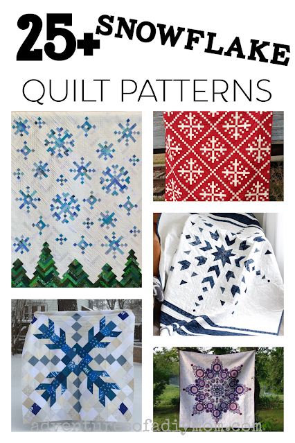 25 Snowflake quilt patterns to make this winter season! Winter Quilt Patterns Free, Snowflake Quilt Patterns, Winter Quilts Patterns, Quilts Designs, Winter Sewing Projects, Charm Pack Quilt Patterns, Christmas Quilting Projects, Snowflake Quilt, Wall Quilt Patterns