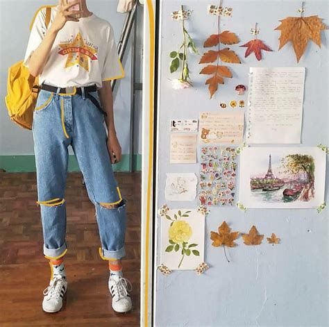 vintage aesthetic outfits - Ecosia Girly Vintage Outfits, Artist Style Clothing, Artsy Style Outfits, Outfits Aesthetic Grunge, Outfits With Air Force Ones, Outfits With Jordan 1s Fashion Styles, Outfit Retro, Fits Aesthetic, Artsy Style