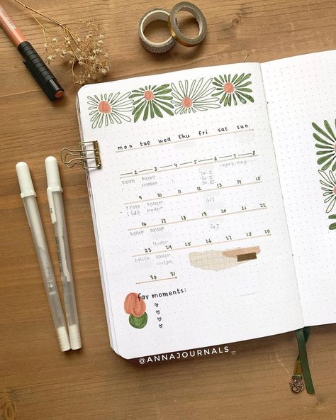 anna • bullet journal 🤍✨ (@annajournals_) • Instagram photos and videos Bullet Journal Lettering, Page Bullet Journal, Bullet Journal Monthly Spread, Journal Lettering, Bullet Journal Ideas Templates, Bullet Journal Aesthetic, Study Design, Bullet Journal Themes, Green Theme