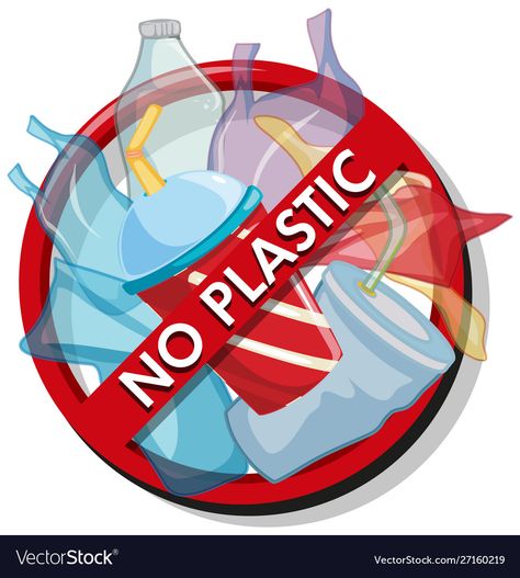 Plastic Free Poster, No Plastic Poster Drawing, Plastic Poster, No Plastic Illustration, Plastic Free School Poster, No Plastic Poster, No To Plastic Poster, Plastic Trash, Single Use Plastic Poster