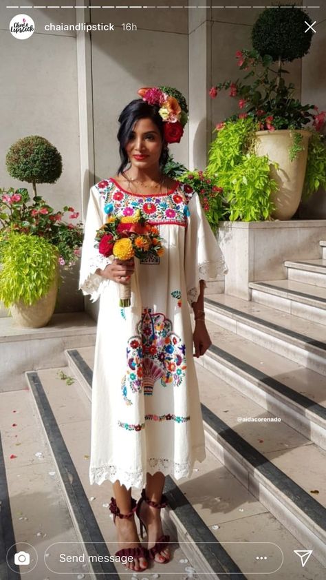 Mexican Artisan Clothing, Authentic Mexican Outfits, Mexican Dress Up, Traditional Mexican Dresses, Mexican Women Dresses, Traditional Mexican Dress For Women, Mexican Attire Women, Mexican Culture Outfits, Mexican Women Fashion