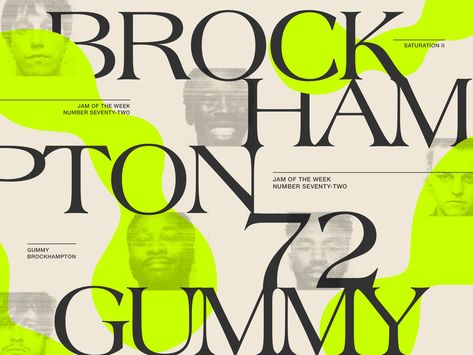 Jam of The Week | 72 Cv Website, Brand Language, The Syndicate, 달력 디자인, Font Inspiration, Typography Inspiration, Design Graphique, Typography Poster, Design Reference