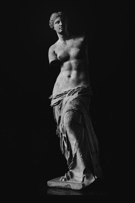 Esthetische waarde: in overeenstemming met de schoonheidsleer. Als het blijk geeft van een gevoel van schoonheid. "Venus of Milo" photo by Charles Shaw Venus Of Milo, Ancient Greek Sculpture, Classical Mythology, Ancient Statues, Greek Sculpture, Contemporary Photographers, Real Art, Art Antique, Art Google