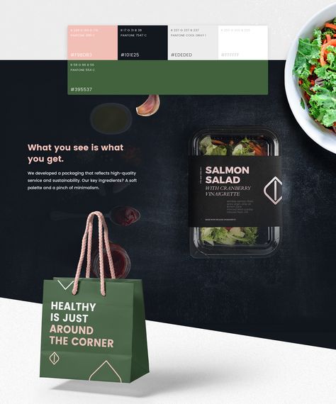 Coming from a clean aesthetic and the premise of a new concept of healthy food store in Miami, at DHNN we worked on Urban Green’s identity.Developing the brand’s visual universe for its website, social media and Store design, packaging design and comple… Healthy Food Store, Healthy Food Packaging, Healthy Food Branding, Healthy Brands, Green Branding, Branding Behance, Food Branding, Healthy Instant Pot Recipes, Healthy Food Delivery