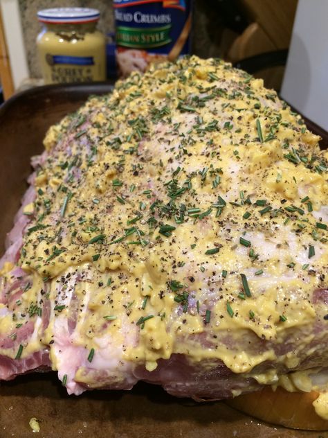 Roasted Rack of Pork3 Pork Roast Bone In Recipes Oven, Frenched Pork Rack Roast, Pork Roast Recipes Oven, Oven Pork Ribs, Easter Meals, Pork Rib Roast, Pork Loin Ribs, Rack Of Pork, Pork Loin Roast Recipes