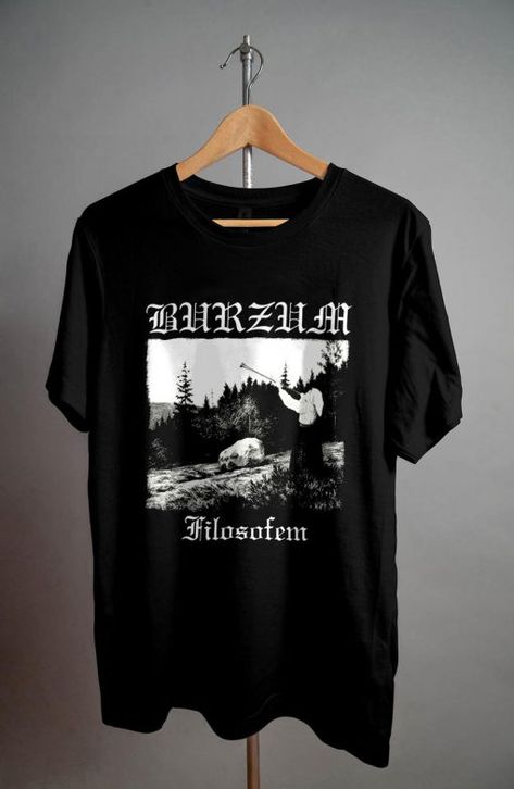 Burzum Filosofem T-Shirt PU27 Burzum Shirt, Metal Tshirt, Devil Art, Metal Band Shirts, Tshirt Collection, Metal Shirt, Shirts Vintage, Band Shirts, Trending Tshirts