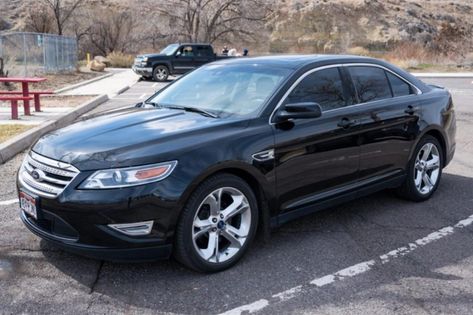 2010 Ford Taurus SHO (Tuxedo Black, twin-turbo 3.5L EcoBoost V6, 6-speed auto, AWD) Ford Taurus Sho, Pirelli Tires, Entry System, 20 Wheels, Tuxedo Black, Ford Ltd, Ford Taurus, Keyless Entry, Charcoal Black