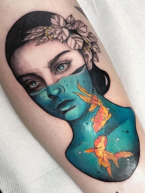 Pisces Tattoo Designs, Flash Designs, Angel Tattoos, Aquarius Tattoo, Pisces Tattoos, Art Challenges, Theme Tattoo, Zodiac Tattoos, New School Tattoo