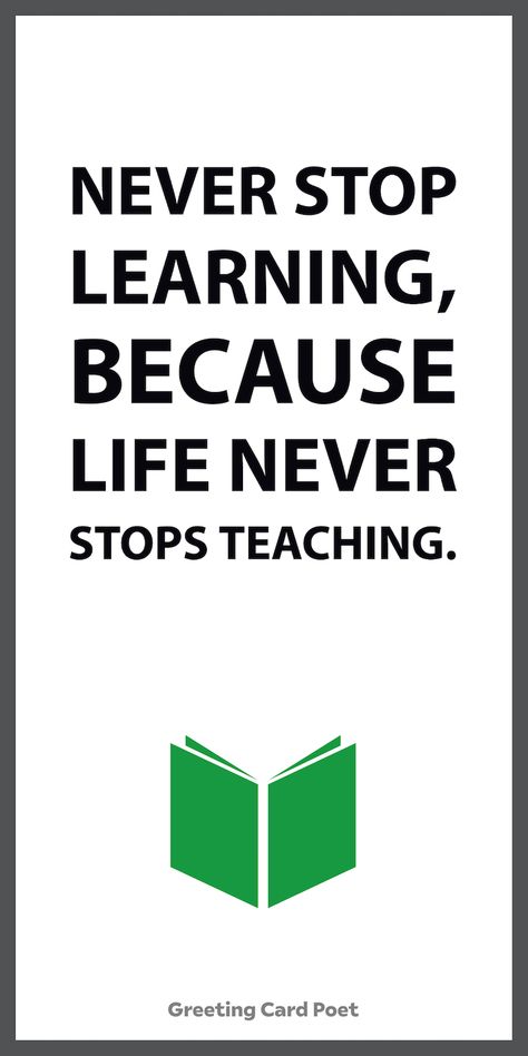 "Never stop learning, because life never stops teaching."  "Nine-tenths of education is encouragement." -- Anatole France  "Being a student is easy. Learning requires actual work."  -- William Crawford  Check out learning quotes like those listed above. Lots to choose from.  #learning #teacher #teaching #homeschool Sayings For Teachers, Never Stop Learning Because Life, Teacher Teaching, Easy Learning, Learning Quotes, Never Stop Learning, Teacher Quotes, To Study, English Vocabulary