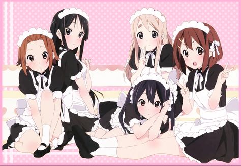 recreated it~~~ Slice Of Life Anime, K On, Kyoto Animation, Anime Maid, Wallpaper Dekstop, Mia 3, Japanese Anime, Cute Icons, Anime Images