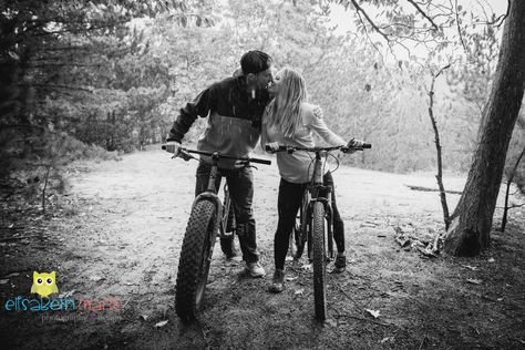 Cherry Blossom Engagement, Fun Engagement Photos, Mountain Engagement Photos, Engagement Pictures Poses, Bike Photo, Mountain Engagement, Mountain Biker, Take A Walk, The Castle