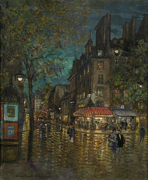 Konstantin Alekseyevich Korovin(1861-1939) | Flickr - Photo Sharing! Konstantin Korovin, Grafika Vintage, Paris Painting, Mary Cassatt, Amedeo Modigliani, Fotografi Vintage, Paris At Night, Arte Inspo, Foto Vintage