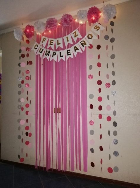 Homemade Decorations Birthday, Happy Birthday Decoration Ideas At Home, Ideas Para Cumpleaños Mujer, Home Party Aesthetic, Ideas De Cumpleaños Aesthetic, Easy Birthday Decoration Ideas At Home, Ideas Para Cumpleaños, Birthday Decoration Ideas At Home, Birthday Decoration Ideas