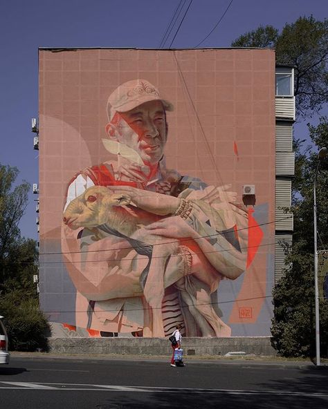 TELMO MIEL (@telmomiel) • Instagram-Fotos und -Videos Installation Street Art, Almaty Kazakhstan, Claes Oldenburg, Street Mural, Amazing Street Art, Graffiti Murals, Afrocentric Art, Murals Street Art, David Hockney