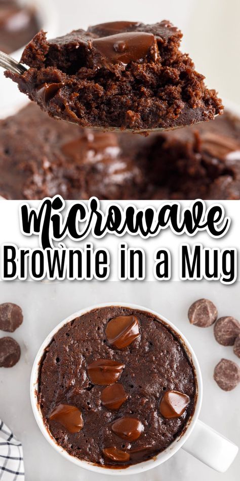 Mig Brownie Recipes, Fudge Brownie In A Mug Recipe, Single Serve Fudge Brownie, Fudgy Brownie In A Mug Recipe, Single Brownie In A Mug, One Cup Brownies Mug Cakes, Fudge Brownie Mug Cake, Brownie Recipes In A Mug, Best Mug Brownie Recipe