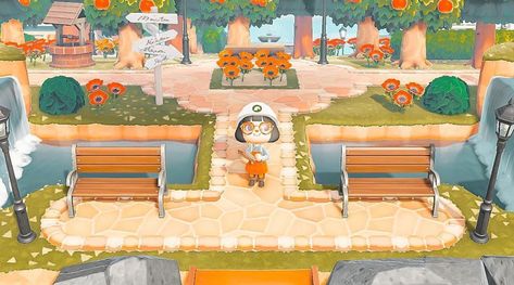 Acnh Entry Design, Acnh Layout, Ac Ideas, Acnh Inspiration, Animal Crossing 3ds, Animals Crossing, Ac New Leaf, Path Ideas, Animal Crossing Guide