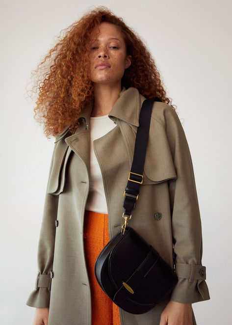 Flap crossbody bag - Women | Mango United Kingdom Crossbody Bag Outfit, Bag Outfit, Mango Fashion, Fashion Wishlist, Crossbody Bag Women, Saddle Bag, Matching Outfits, Winter Collection, Saddle Bags