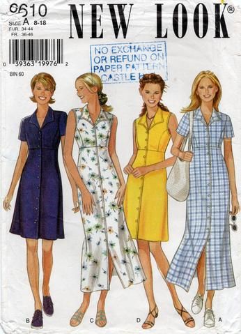 1990s Princess Line Dress, Sundress Pattern, Princess Seam Dress, Shirt Dress Pattern, Vintage Dress Patterns, Maxi Dress Pattern, Miss Dress, Princess Seams, Simplicity Sewing Patterns