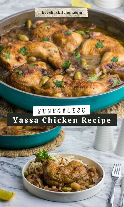 Chicken Poulet, African Recipe, West African Food, African Dishes, Vegetarian Soup Recipes, International Dishes, African Cooking, Chicken And Shrimp Recipes, Chicken And Shrimp