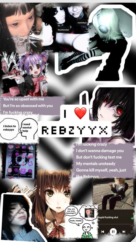 I Love Rebzyyx Pfp, Rebxyyz Art, Rebxyyz Pfp, All I Want Is You Rebzyyx Spotify, Rebzyyx Aesthetic, Rebzyyx Wallpaper, Kets4eki Wallpaper, Rebzyyx Core, Scene Wallpapers Emo