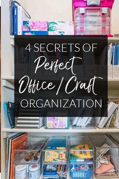 Have an office or craft room that's an overwhelming mess? I did too! Now it's an organized dream space. Tips for organizing the office closet, drawers, and shelves that will help you declutter and KEEP everything organized long-term. #declutter #homeoffice #craftroom #homeorganization #organizingtips #officeorganization Craft Room Organizing, Polished Habitat, Craft Closet Organization, Office Closet, Tips For Organizing, House Organization, Drawers And Shelves, Closet Office, Closet Drawers