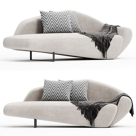 Curator Okha Sofa Sala Vintage, Living Room Nordic Style, European Living Room, Desk In Living Room, Classic Living Room, Furniture Design Living Room, Corner Sofa Bed, Curved Sofa, Types Of Sofas