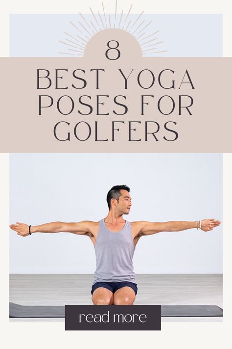 Stretches For Golf Flexibility, Yoga For Golf, Golf Training Exercise, Golf Stretches Woman, Golf Stretches Men, Golf Exercises For Women Fitness, Golf Strength Training, Best Yoga Stretches, Golf Exercises Strength