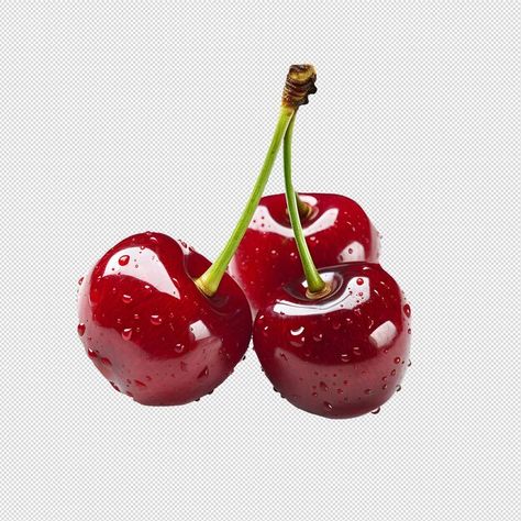 Close up photo of fresh and ripe cherry ... | Premium Psd #Freepik #psd Cherry Reference Photo, Cherry Icon, Cherry Png, Digi Scrapbooking, Close Up Photo, Close Up Photos, Graphic Resources, Close Up, Tattoo Ideas