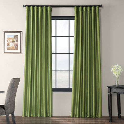 Fern Faux Silk Taffeta Curtain Half Price Drapes, Darkening Curtains, Mattress Brands, Drapery Panels, Silk Taffeta, Room Darkening Curtains, Space Furniture, Colorful Curtains, Baby Clothes Shops