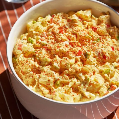 Classic Potato Salad Recipe | Bon Appétit Juneteenth Food, Best Potato Salad, Southern Style Potato Salad, Best Potato Salad Recipe, Best Potato Recipes, Classic Potato Salad, German Potato Salad, Potato Salad Recipe, Onion Relish