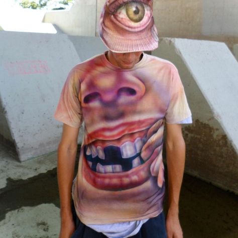 Airbrushed face tee by @unserious_jo Airbrush Tshirt, Sneakers Box, T Shirt, On Instagram, Quick Saves, Instagram