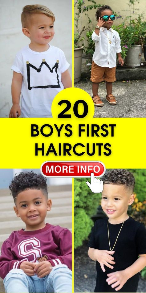 50+ Unique Boys First Haircut Ideas for Curly Haired Toddlers (With Pictures) #curlyhair #boysfirsthaircut #toddlerhaircuts https://whispers-in-the-wind.com/best-boys-haircuts-for-school-trendy-and-easy-styles/?50-unique-boys-first-haircut-ideas-for-curly-haired-toddlers-with-pictures-curlyhair-boysfirsthaircut-toddlerhaircuts Haircut Ideas For Boys, Baby Boy Haircut Styles, Baby Boy First Haircut, Mixed Boys Haircuts, Boys First Haircut, Best Boys Haircuts, Haircuts For School, Boys Haircuts Curly Hair