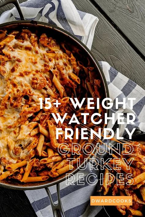 Looking for ground turkey recipe inspiration? Look no further. This list of 15+ Weight Watcher Friendly ground turkey recipes has you covered with homemade turkey breakfast sausage, one pot ground turkey meals, plenty of healthy turkey burger recipes, and more. Lean protein recipes don't have to be boring and ground turkey doesn't have to be dry. These flavorful and easy recipes are family friendly and will convert anyone into a ground turkey lover. All recipes come with WW smart points too! Turkey Swedish Meatballs, Healthy Ground Turkey Recipes, Weight Watchers Pasta Recipes, Ground Turkey Recipe, Turkey Breakfast Sausage, Lean Protein Meals, Ground Turkey Recipes Healthy, Healthy Ground Turkey, Weight Watchers Recipes Breakfast