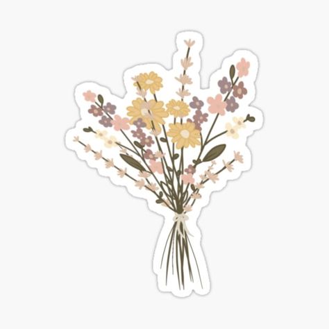 Cat Flowers, Flower Printable, Bouquet Of Flowers, Cool Stickers, Aesthetic Stickers, Printable Stickers, Print Stickers, White Cat, Car Decor