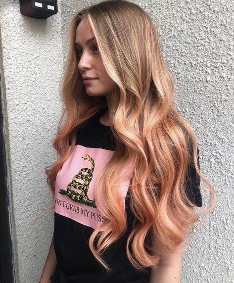 Cherry Blonde Is Fall's Sweetest Color Trend - Color - Modern Salon Cherry Blonde Hair, Strawberry Blonde Hair Dye, 2013 Hairstyles, Cherry Blonde, Light Strawberry Blonde, Blonde Hair Goals, Subtle Blonde Highlights, Dyed Tips, Frozen 2013