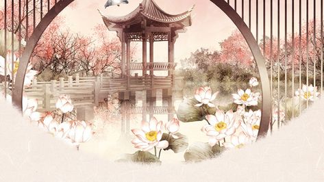 Environment Painting, Chinese Artwork, Noble Lady, Playing Cards Design, Japanese Landscape, China Art, Fantasy Art Landscapes, Anime Wall Art, Flower Phone Wallpaper