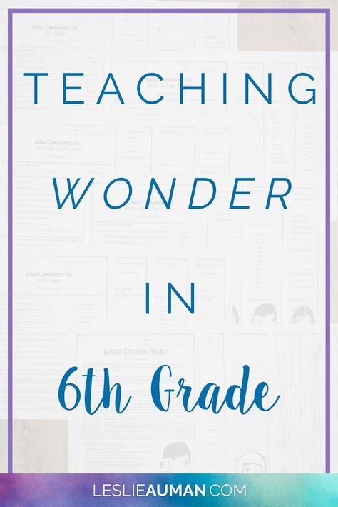 Wonder Rj Palacio Activities, Teaching Wonder, Wonder Novel, Wonder Activities, 6th Grade English, Novel Study Activities, Kindergarten Homeschool Curriculum, Literature Lessons, Elementary Counseling