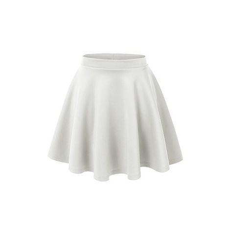 Amazon.com: White Skater Skirt ❤ liked on Polyvore featuring skirts, white skirt, white circle skirt, white skater skirt, white flared skirt and white knee length skirt Dress Etiquette, Goth Stuff, White Skater Skirt, Dr Marvel, Flared Skater Skirt, Rok Mini, Mini Skater Skirt, Flared Mini Skirt, Stretchy Skirt