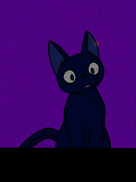 #cat #aesthetic #art #drawing #blue #purple #procreate Purple Cat Pfp, Purple Cat Drawing, Bratz Movie 2007, Goofy Drawings, Aesthetic Art Drawing, Jade Bratz, Bratz Movie, Purple Pfp, Drawing Blue